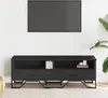 Mobile TV nero 122x34x41 cm materiale in legno Anteprima dell’immagine prodotto 8