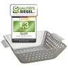 HEIMWERT Hochwertiges Premium Edelstahl Grillkorb 3er Set - Produktbild-Vorschau 6