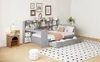 okwish divano letto 90×200 con scrivania, libreria, mensole Anteprima dell’immagine prodotto 7