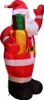 1,5 M Vianočná nafukovacia dekorácia Santa Claus Vonkajšia Náhľad obrázku produktu 2