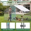 Kurnik COSTWAY 3x2x2 m | 6 m², metalowa klatka na wolnym Podgląd zdjęcia produktu 4