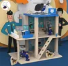 360Home Polizeistation Rollenspiel Spielzeug aus Holz Produktbild-Vorschau 1