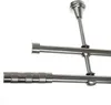Gardinenstange Set Edelstahl Look Metall Ø 16mm zur Produktbild-Vorschau 1