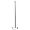 A black metal toilet paper holder stands on a white background. Voir les images du produit