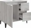 vidaXL Kúpeľňová skrinka Grey Sonoma 65x33x60 cm Drevo Náhľad obrázku produktu 6