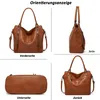 Handtasche Damen Schultertasche Groß Shopper Vegan Produktbild-Vorschau 8