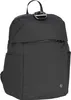 A black backpack is shown against a white background. Produktbild-Vorschau