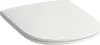 A white toilet seat with lid, shown from a slightly elevated diagonal angle. Produktbild-Vorschau