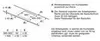Diagrams and text illustrating installation and usage guidelines for a Bosch induction hob. Produktbild-Vorschau