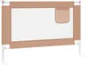 vidaXL Chránič postele pro batolata Taupe 100x25 cm Látka Náhled obrázku produktu 5