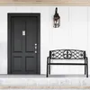 Banc de jardin Relaxdays, motif Fleur de Lis, 2 places, Voir les images du produit 2