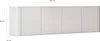 AZELIO 4D Sideboard in Weiß, Maße 60x215x37cm (HBT), mit Produktbild-Vorschau 3