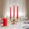 Hofer Bougies de table - rouge coquelicot - 2,3 x 25 cm - Voir les images du produit 3
