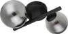 LED Wandleuchte, Metall, Glas, rauchfarben, H 12,5 cm Produktbild-Vorschau 1