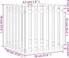 vidaXL Pflanzkübel Lattenzaun-Design 70x70x70 cm Massivholz Produktbild-Vorschau 6