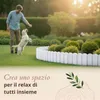 Floranica Bordura per Giardino in legno 20 x 100 cm Bianco Anteprima dell’immagine prodotto 6