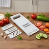 4 tlg. Gemüsereibe mit Edelstahlklingen - Karottenhobel & Produktbild-Vorschau 2