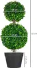 Zestaw 2 sztucznych bukszpanów HOMCOM, 60 cm, sztuczna Podgląd zdjęcia produktu 3