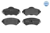 MEYLE 025 252 2018 Bremsbeläge Vorne für CITROËN C4 II (B7) Produktbild-Vorschau 1