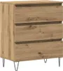 vidaXL Sideboard Artisan-Eiche 60 x 35 x 70 cm Produktbild-Vorschau 2