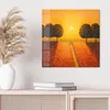 DEQOART Glasbild Echtglas 50x50 cm 'Pfad zur Sonne' Produktbild-Vorschau 4