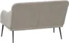 vidaXL Lavica Light Grey 110x76x80 cm Velvet Náhľad obrázku produktu 5