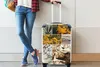 MuchoWow® Koffer Handgepäck Trolley Rollkoffer Kleine Produktbild-Vorschau 5