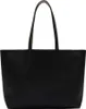 A black tote bag with shoulder straps is shown against a white background. Náhled obrázku produktu
