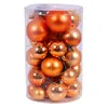 30tlg. Christbaumkugeln Weihnachtskugeln Schmuckkugeln orange Ø 4/5/6/7cm Anteprima dell’immagine prodotto