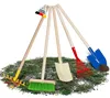 Kinder-Gartengeräte 5 tlg. Harke, Schaufel, Besen, Spaten, Produktbild-Vorschau 3