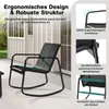 3dílný houpací bistro set, sada terasového nábytku se 2 Náhled obrázku produktu 8