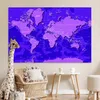 MuchoWow® Poster Weltkarte - Stabil - Violett 180x120 cm - Produktbild-Vorschau 7