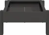 vidaXL Mangiatoia per polli nera 80 x 28 x 13,5 cm Anteprima dell’immagine prodotto 4