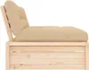 vidaXL Mittelsofa 120x80 cm Massivholz Kiefer Produktbild-Vorschau 3