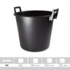 Baueimer Mörtelkübel Rund 40L mit Griffen aus PVC – 1 Stück Produktbild-Vorschau 3