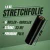 6 x Stretchfolie 50cm 1,5kg 23my schwarz + Abroller Produktbild-Vorschau 2
