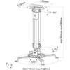 Techly Projector Ceiling Support Extension 380-580 mm Anteprima dell’immagine prodotto 3