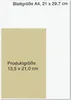 A diagram showing the dimensions of a product relative to a larger sheet of paper. Náhled obrázku produktu
