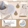 COSTWAY Hoogstoel voor baby's, kinderstoel met 2 Productafbeelding-voorbeeld 6