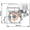 vidaXL Motore a benzina 15 CV 11 kW Nero Anteprima dell’immagine prodotto 7