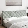 vidaXL Coussin de tête de lit gris clair 180 cm velours Voir les images du produit 3