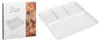 Plato de porcelana blanca de 25 cm para servir aperitivos Vista previa de la imagen del producto 4