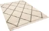 Hochflor Langflor Shaggy Teppich Boho Rauten Creme, Produktbild-Vorschau 2