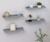 vidaXL Mensole da parete 4 pz. Grigio 40x9x3 cm Anteprima dell’immagine prodotto 14