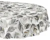 Tischdecke 140x240cm Oval Grau abwaschbar Baumwolloptik Produktbild-Vorschau 1