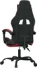 vidaXL Gaming-Stuhl mit Fußstütze Schwarz und Weinrot Produktbild-Vorschau 6