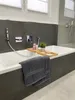 3er Set Duschtücher, 100% Baumwolle, 70x140 cm, grau Produktbild-Vorschau 5