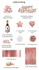 Deko Party Set Geburtstag 40 Teile rose gold Champagner Produktbild-Vorschau 3