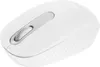 A white Logitech mouse is shown from a diagonal angle on a white background. Voir les images du produit