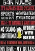 vianmo Holzschild 30x20 cm Bar rules Bier my bar my rules Produktbild-Vorschau 1